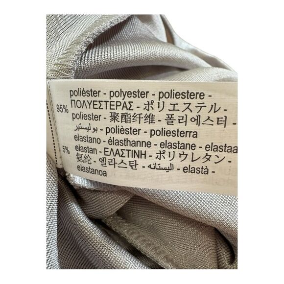 NWT Zara silver metallic stretch pants size small - Picture 9 of 9